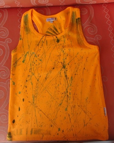 debardeur orange face